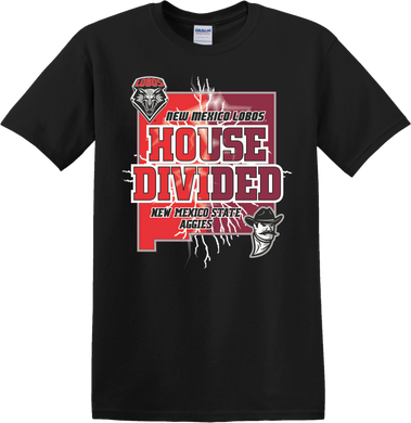 UNM House Divided Black T-Shirt